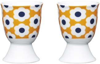 neuetischkultur 2er-Set Retro Flowers Eierbecher Porzellan