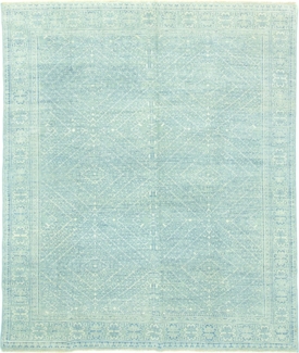 Designer Teppich - 301 x 258 cm - hellblau