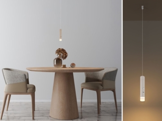 Akku Pendelleuchte PELO Beige, dimmbar, abnehmbarer Leuchtenkopf Ø 3,8cm