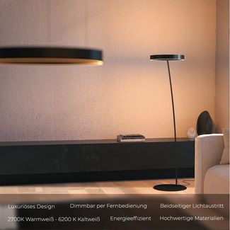 Neona LED Stehlampe SOLA, LED fest integriert, Warm- und Kaltweiß
