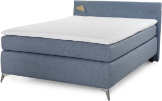 Jockenhöfer 'Nola' Boxspringbetten, Aquablau 140x200 cm