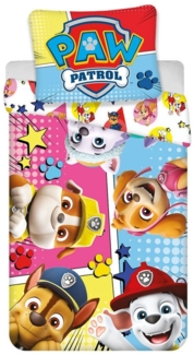 PAW PATROL Babybettwäsche PAW Patrol Baby- Bettwäsche "Köpfchen", 100x135 cm