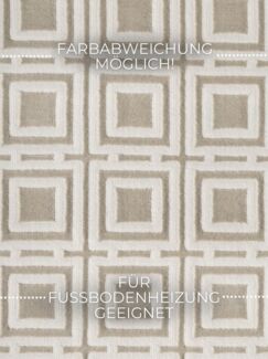 ELLE DECORATION Designteppich Howlite, rechteckig, Höhe: 9 mm, Wohnzimmer, Schlafzimmer, Läufer, Hoch-Tief Effekt, Flur, Glanz