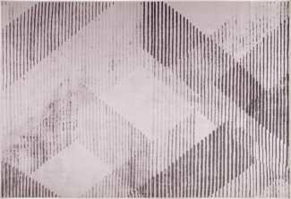 Teppich rosa 160 x 230 cm geometrisches Muster Kurzflor KALE