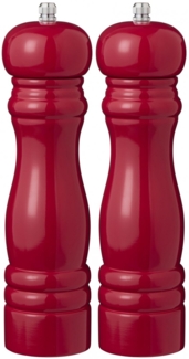 Ib Laursen - 2er Set Pfeffermühle und Salzmühle Rot 1740-33 Gewürzmühle Retro