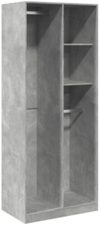 vidaXL Kleiderschrank Betongrau 80x50x200 cm Holzwerkstoff 3307759