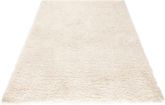 Hochflor Teppich Venice Creme meliert - 80x150x4,5cm