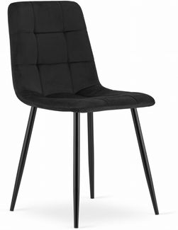 Valora PYRA Sessel, schwarzer Samt, modernes Design für das Wohnzimmer