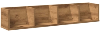 vidaXL CD-Wandregal Artisan-Eiche 100x18x18 cm Holzwerkstoff 855951