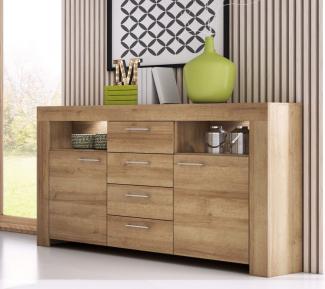 Kommode "Sky" Sideboard 155cm eiche riviera