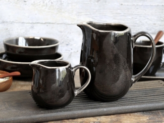 Annimuck Kanne Chic Antique Serie Calais grosse Kanne H17/L19/B11 cm schwarz, (1-St)