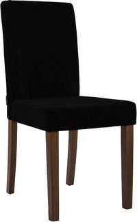 Esszimmerstuhl DALAN - Cord Schwarz 41x47x91 cm Antik-Dunkel | Essstühle Esszimmerstühle Küchenstühle Wohnzimmerstühle