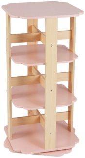 COSTWAY Bücherregal, Kinder, 3-stöckiges Kinderregal, drehbar Spielzeugregal