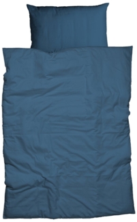 CASATEX Bettwäsche Uni, Satin, 2 teilig, Uni Design, Reißverschluss, tolle Farben