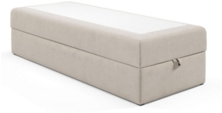 Best for Home Boxspringbett mit Bettkasten, Einzelbett, Hotelbett, Polsterbett, Bonell-Matratze (Boxbett, Rahmenbett, Gästebett, Jugendbett, Kinderbett, 70x200 80x200 90x200 100x200 cm), mit oder o. Topper, verschiedene Liefermöglichkeiten