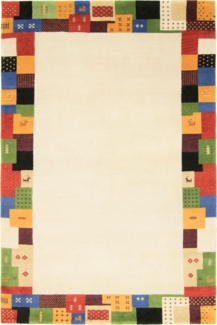 Morgenland Gabbeh Teppich - Indus - Elite - rechteckig - 350 x 250 - Weiß