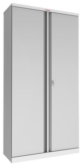 Phoenix Stahlschrank SCL1891GGK 2 Türen 4 Böden grau/grau Schlüssel