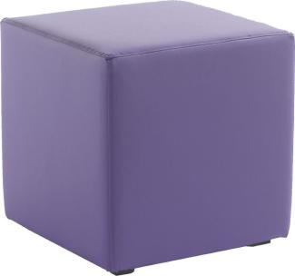 Sitzwürfel Sitzhocker Schminkhocker Hocker Kunstleder Violet 45x42x42cm