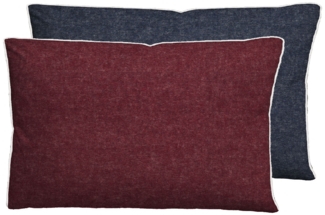 biberna Melange-Flanell Kopfkissenbezug 0840500 MELANGE UNI, rost, 1x 40x60 cm