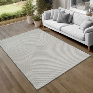 the carpet Teppich Parma, rechteckig, Höhe: 10 mm, moderne Wohnzimmer Teppich Outdoor geeignet dichter Flor