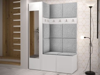 Garderoben-Set Monati X, Weiß, Farbe: Abriamo 06