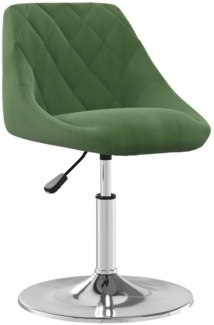 vidaXL Esszimmerstühle 4 Stk. Drehbar Dunkelgrün Samt [3088761]