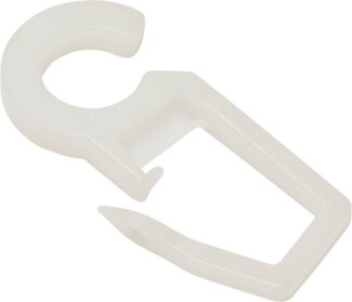 GARDINIA Faltenclip Gardinenhaken POM-Qualität, (10-St), Zubehör Vitragestangen/Caféhausstangen