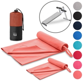 Blumtal Handtuch Fitness Handtuch im 2er Set, Mikrofaser Sporthandtuch Fitnessstudio, Mikrofaser (2-St), 80 x 40 cm