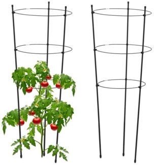 Schwarze Rankhilfe im 2er Set 76 cm