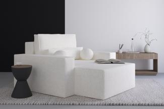 MOEBLO Chaiselongue Denver aus Bouclé, Elegante und Bequeme Chaiselongue für Ihr Wohnzimmer, Liege, Chaiselongue aus Bouclé - Hochwertige Materialien, Modernes Design und Ultimativer Komfort