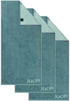 JOOP! Handtuch Classic / Infinity Kollektion, 3er Pack - Walkfrottier Grün 50x100cm