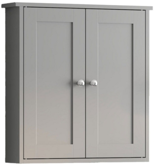 radelldar Hängeschrank Badezimmerschrank Badschrank mit 2 Türen und feuchtigkeitsbeständig Bademöbel