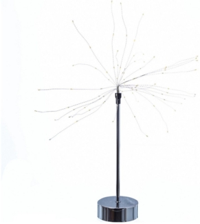 MARELIDA LED Dekolicht LED Stern Feuerwerk Leuchtstern Tischleuchte Weihnachtsdeko Timer 50cm, LED Classic, warmweiß (2100K bis 3000K)
