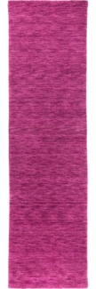 Morgenland Gabbeh Teppich - Softy - Uni - läufer - 200x80 - Lila