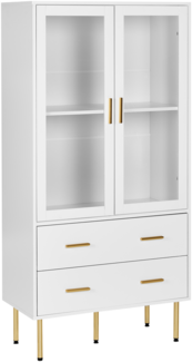 Vitrine MILORA 80 cm Weiß