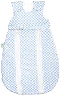 ODENWÄLDER BABYNEST Primaklima Jersey-Schlafsack Check Gr. 70, Cool Blue 1473-1/2036 Gr. 70