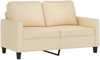 vidaXL 2-Sitzer-Sofa Creme 120 cm Stoff 359157