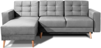 Asgard L, Ecksofa, Eckcouch, Grau