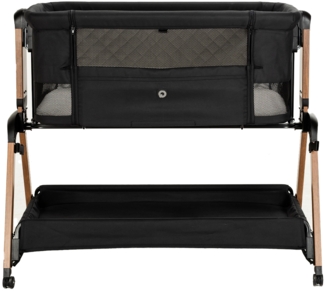 Qute Beistellbett Q-Breez Plus - Woody Black Schwa