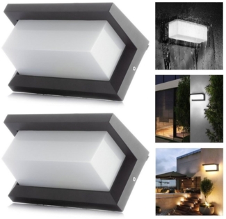 oyajia Außen-Wandleuchte 18W LED Wandlampe mit Bewegungsmelder, Gartenlampe, Aluminium Wandleuchte für Garden, Balkon, Flur