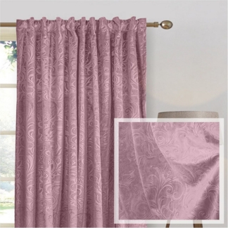 Jibenhome Verdunkelungsvorhang Samt Gardine 2er-Set, Blickdicht Vorhänge Blumen Multifunktionsband, Scheibengardine für Deko Wohnzimmer Schlafzimmer