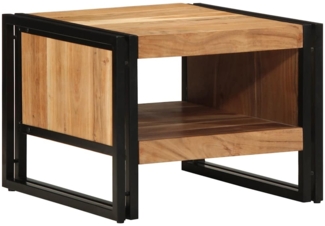 Couchtisch, Sofatisch 50 x 50 x 38 cm Massivholz Akazie