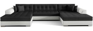 ELTAP 'Vento', Ecksofa, Schwarz , 359 x 165 x 78 cm