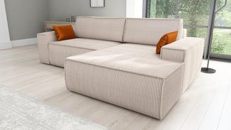 A&J MöbelLand GmbH Ecksofa TOR mit Bettkasten und Schlaffunktion Bonel