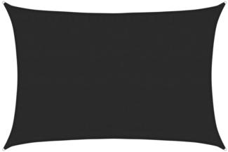 vidaXL Sonnensegel 160 g/m² Schwarz 3,5x4,5 m HDPE 311736