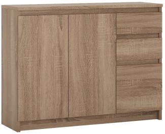 Kommode Armadio Sideboard 109x35x85cm eiche trüffel grifflos