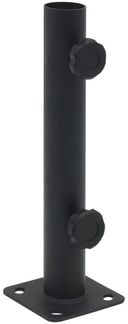 vidaXL Sonnenschirmständer für Ø32/34/38 mm Mast Mattschwarz Stahl 4003371