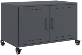 vidaXL TV-Schrank Anthrazit 68x39x43,5 cm Kaltgewalzter Stahl 846640