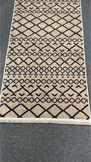 Moderner Waschbarer Teppich 120x180 cm Acryl Braun 88780691 [en. casa]