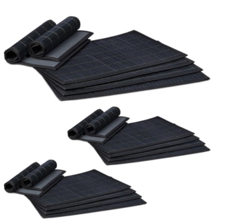 18 teiliges Tischset schwarz 10041891